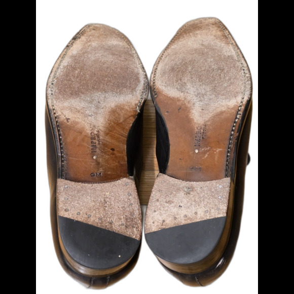 Mezlan Impronta Newport Penny Loafer Dress Shoes Mens 9 M Black Leather 8/57 - Picture 11 of 16